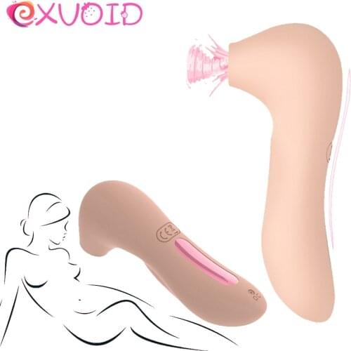 EXVOID Mini Clit Sucker Vibrator Oral Licking Pussy Tongue Vibrating Nipple Sucking Blowjob Clitoris Stimulate Erotic Sex Toy