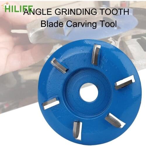 Milling Cutter Rotary Planer 6 Teeth Flat Turbo Disc Tool Tea Tray Digging Wood Carving 90mm Diameter 16mm
