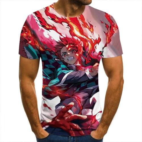 3D T-shirt Demon Slayer Lead Tshirts Cool Tees Fashion Casual Summer Boy Girl Kids Streetwear Men Women Children Short Sleeve