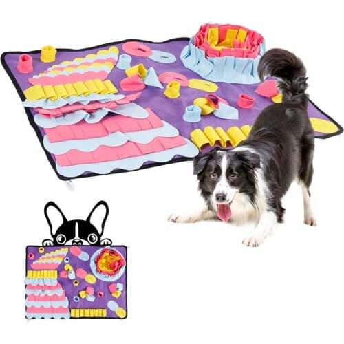 Pet Dogs Snuffle Mat Leak Food Anti Choking Pad Cat Dog Training Blanket Nose Work Toy Slowing Feeding Intelligence Mats