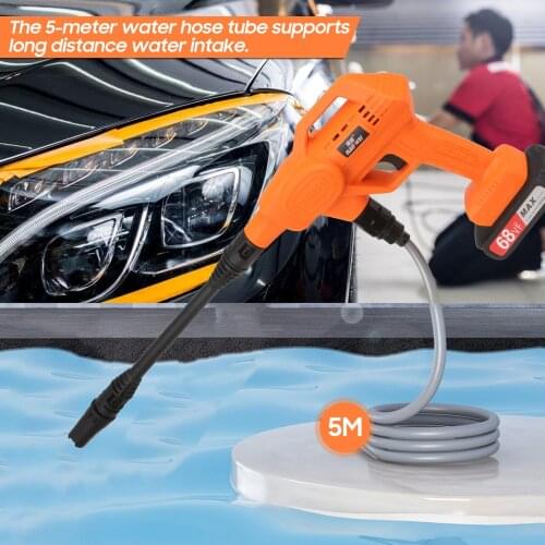 21V Household Car Washer Vehicle Cleaning Machine High Pressure Car Wash Tool Portable Car Washing Machine Automobile Washer