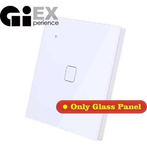 WIFI Touch Light Wall Switch Square White Glass Panel Only Glass Panel (No switch)