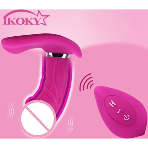 Wearable Dildo Vibrator Clitoris Stimulator Vaginal massage Female Masturbation G Spot Sex Toys for Woman Silicone jumping egg