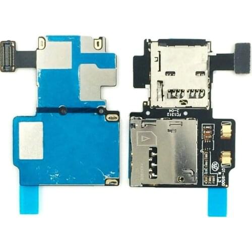 New For Samsung Galaxy S4 i9500 Micro SD SIM Card Tray Slot Holder Reader Flex Cable