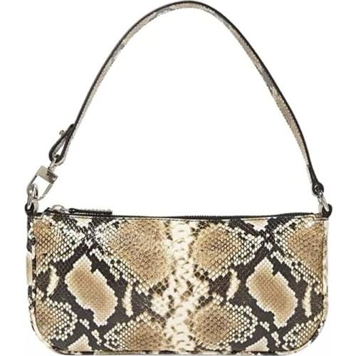 2021 Latest Arrival Fashion Ladies Ladies Retro Bread Bag Handbag Baguette Bag PU Leather Handbag Retro Small Messenger Bag