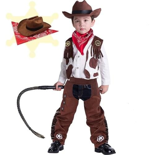 New Arrival Cowboy Costume Cosplay Children Halloween Costume for Kids