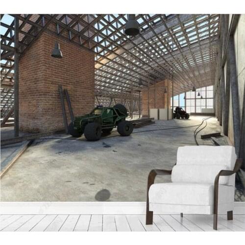 Custom papel parede Industrial wind red brick for living room bedroom sofa background wall decoration wallpaper