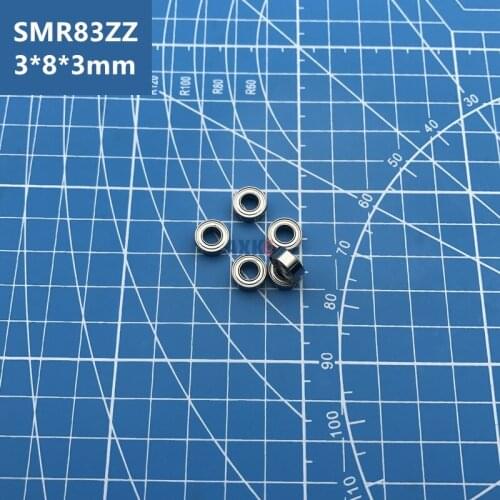 Factory direct sale 20pcs free Shipping ABEC-5 SMR83ZZ (3*8*3 mm) Stainless Steel deep groove ball Bearings Shielded SMR83Z
