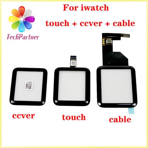 1Pcs 38mm 42mm Touch Screen Digitizer For i Watch Series 2 3 S2 S3 LCD Front Glass Sensor Outer Panel Cover With Flex Cable