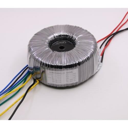 300W Toroidal Transformer AC220V Output: 24V-0V-24V, 15V-0V-15V (1A), 0-12V (1A) Pure Copper Wire High Power Power Supply