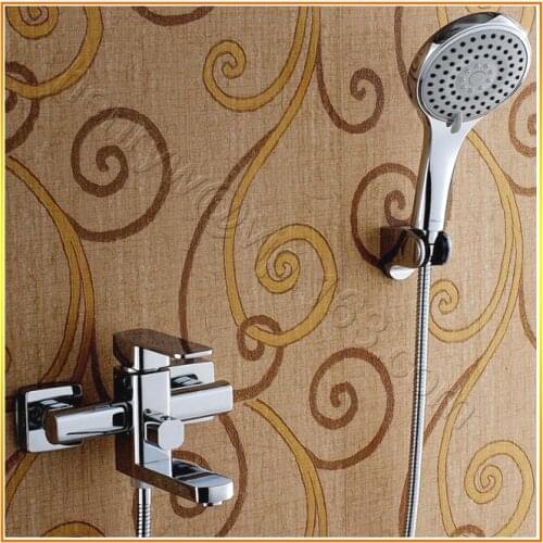 X8232BS - Luxury Wall Mounted Chrome Color Brass Material of Bath Shower Mixer