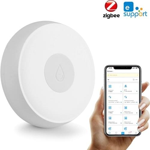 1/10pcs Ewelink Zigbee Smart Water Leak Sensor Wireless Flood Detector Water Leak Alert Detection Water Level Overflow Alarm