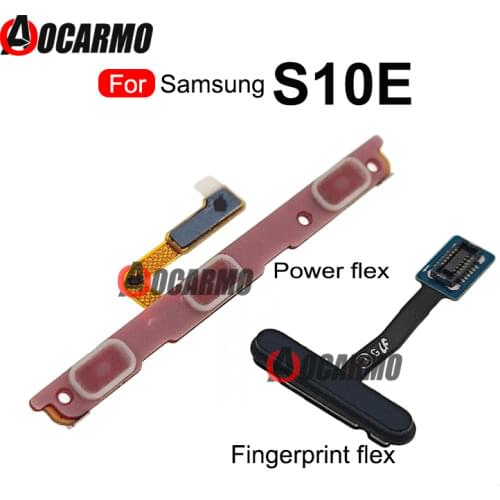 20Pcs/Lot For Samsung Galaxy S10e G970 G970F G970U Fingerprint Sensor Home Button Flex Cable
