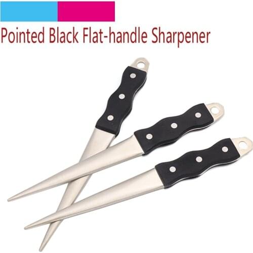 1pcs Doubled-sided Diamond Knife Sharpener Pointed Head Scissors File Whetstone Rough Grinding Blade Sharpener Abrasive Tools