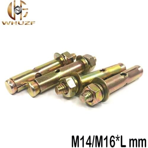 1pcs M14/M16*L mm Galvanized Lengthen Expansion Screw Sleeve Concrete Anchor Bolt