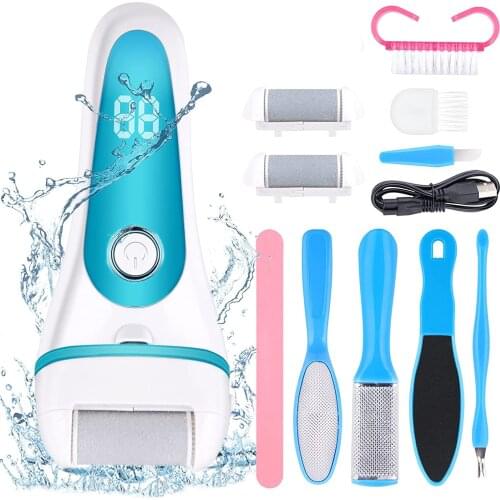 13 in1 Electric Foot Grinding Skin Hard Rupture Skin Trimmer Dead Skin Foot Pedicure Rechargeable Foot Care Tool Remover Callus