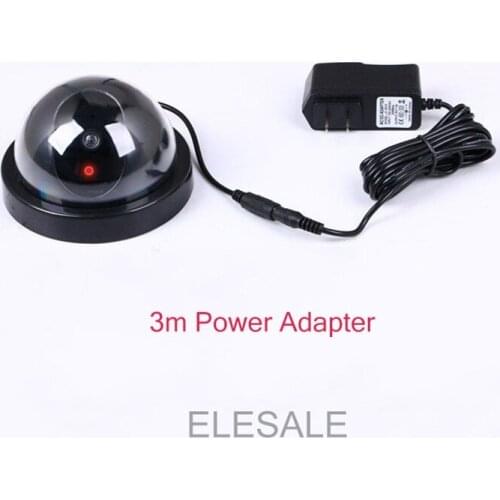 3M Power Adapter Black Plastic Housing Fake Camera LED Dummy Security Camera Ir Led Dome CCTV Camera Surveillance Camera