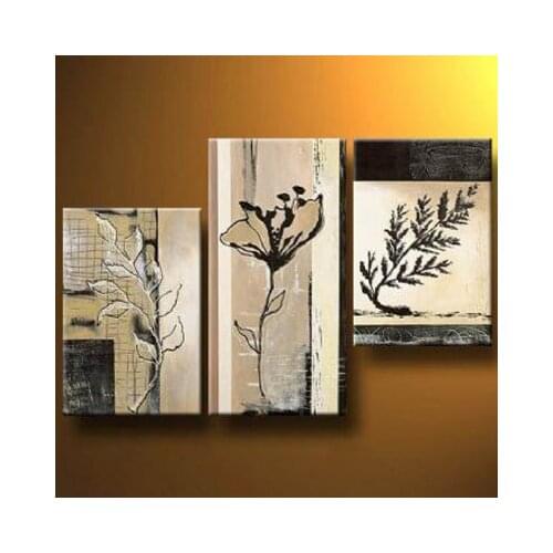 3 pcs Hand Painted Home Decoration Inspirations III-Modern Canvas Art Wall Decor-Abstract Oil Painting Wall Art