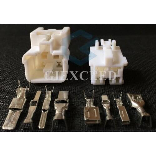 4 Pin 7283-1144 Electrical Plastic Socket Wire Connector Female Male