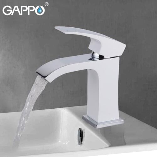 GAPPO white Basin Faucet brass basin water sink taps bathroom faucet crane basin mixer faucet water kranen