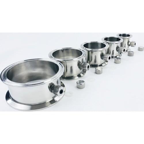 Free Shipping 1.5"---4" Tri-clamp Pipe With Thermowell Nipple , Tri-clamp Connection Pipe Fitting,Sanitary Stainless Steel 304