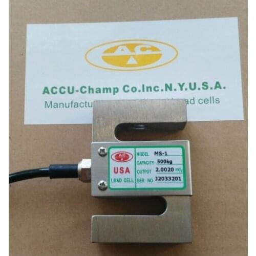 AC MS-1 S Type Pull Pressure Load Cell 20 30 50 100 200 500 1000 1500 2000kg 1 1.5 2 Ton Test Weight Sensor For Crane Scale