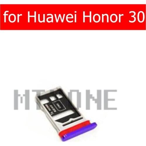 For Huawei Honor 30 Card Tray Holder Micro SIM Nano SIM SD Card Card Slot Adapter Holder for Huawei Honor 30 Repair Spare Parts