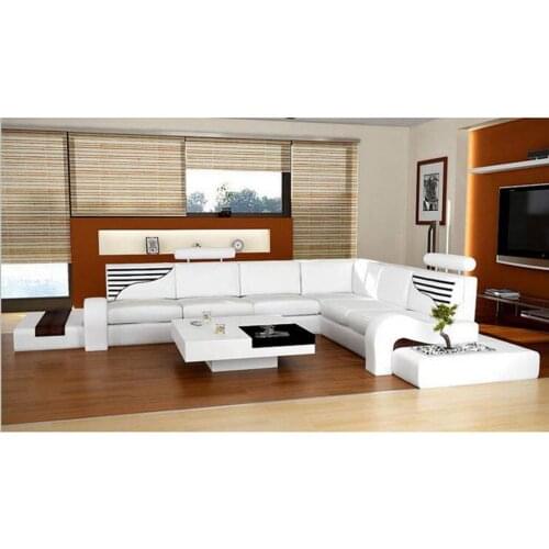 Modern style living room Genuine leather sofa a1295