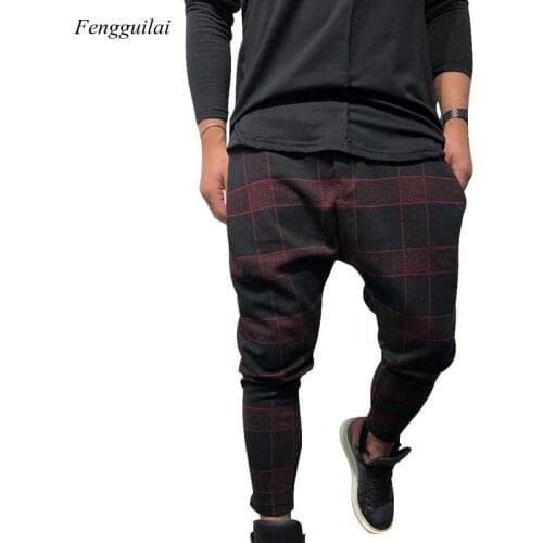 Мужские брюки в клетку Fengguilai China At AliExpress
