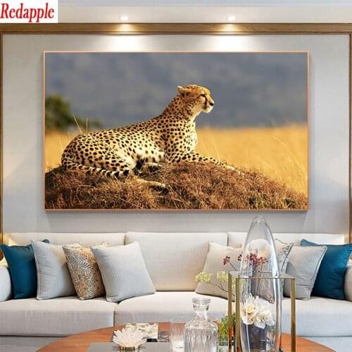 DIY Diamond Painting Wildlife, cheetah diamond Embroidery 5d mosaic Diamond needlework cross stitch room decor