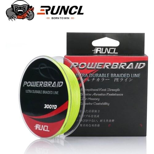 RUNCL 274M 457M 914M PE Braided Fishing Line 4 Strand 15-60LB Floating Line Braid Multifilament Fishing Line for Carp Wire