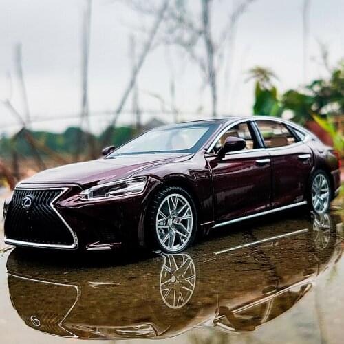 1:32 LEXUS LS500H Alloy Car Model Diecasts & Toy Vehicles Metal Car Model High Simulation Sound Light Collection Kids Toy Gift