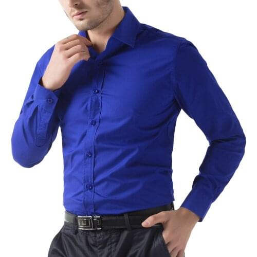 Fashion Mens Luxury Long Sleeve Shirt Casual Slim Fit Stylish Tops Trendy Cool