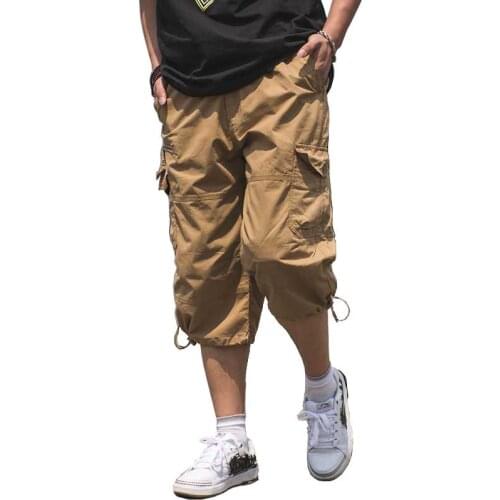 Fashion Summer Men Cargo Shorts with Multi Pocket Cotton Thin Casual Short Camouflage Straight Loose Baggy Hip Hop Boardshorts