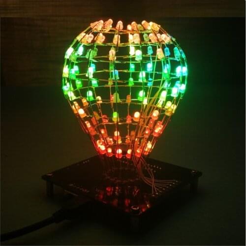 Light Cube Diy Kit Colorful LED Light Music Spectrum DIY Welding Production Kit