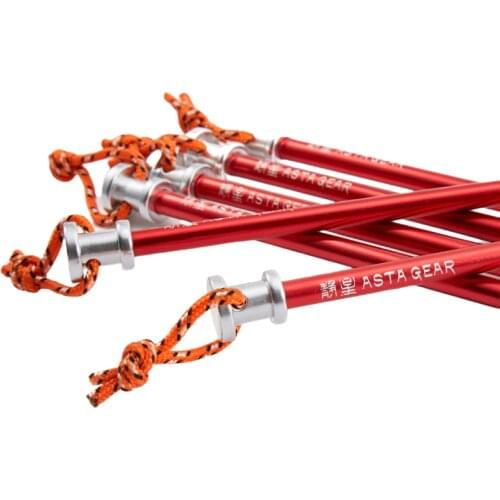 Jingxing tent ground nailing aluminum alloy columnar thickening lengthening enlarged fixed canopy camping ground nailing 6