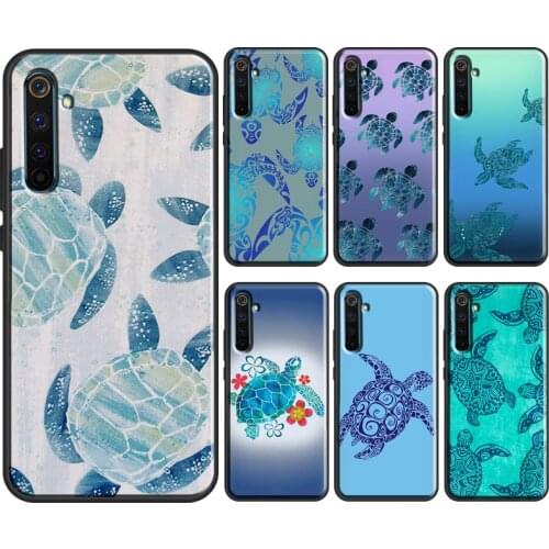 Ocean Sea Turtle Watercolour For OPPO Realme 7 6 Pro X2 X7 C11 C3 GT Phone Cover For OnePlus 9 Pro 8 Pro 8T Nord Case