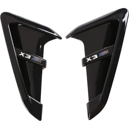 Shark Gills Front Fender Side Air Flow Fender Vent Cover Trim ABS for BMW X3 G01 X4 G02 X3M X4M 2018-2021M)