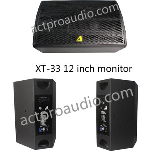 Professional audio line array speaker XT-33 monitor 12 inch active stage monitor