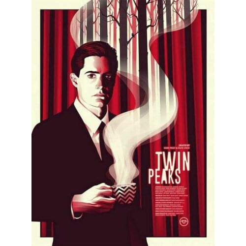 Twin Peaks Hot TV Series Art Film Print Silk Poster Home Wall Decor 24x36inch
