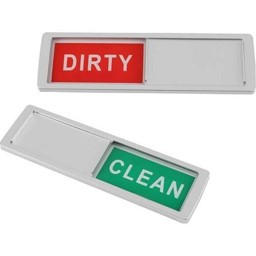 Cleaning Tips Cleanliness Signs Cleaning Tips Sign Hotel Magnetic Signs Dishwasher Magnet Clean Dirty SignHome Room Decoration