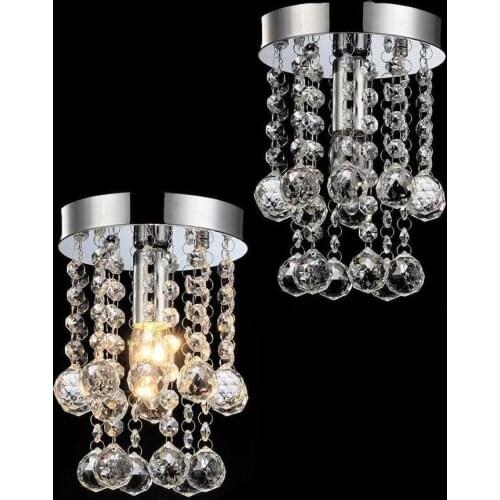 Modern lustre E14 led Chandeliers led lamps living room Stainless steel crystal chandelier led lustre chandelier lighting