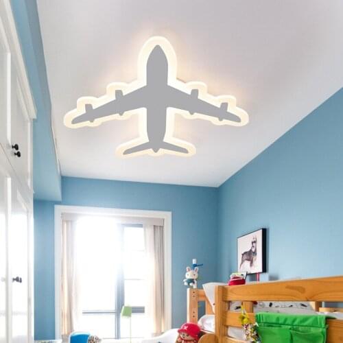 Led ceiling lamp room lamp simple atmosphere modern Cartoon creative plane boy girl bedroom lamp children lamp
