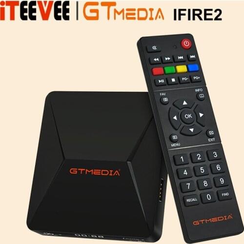 1PC GTmedia Smart TV Box 2021 IFIRE 2 Full HD 1080P, H.265 HEVC 10Bit/CPU 70MHz Dual/BT Remote Control/ Internet M3U Set Top Box