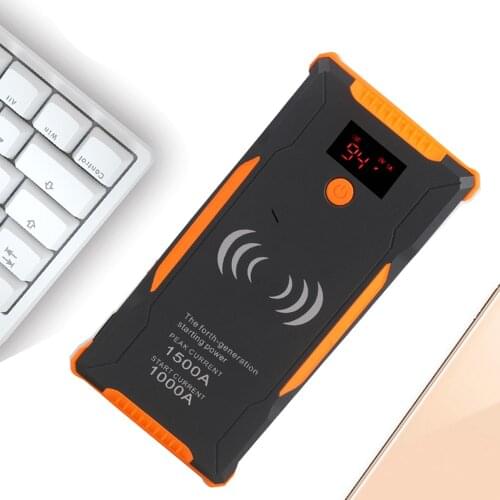 Lufcat New Launched Cargo20 Car Jump Start True 11000mAh Power Bank With 1000A Auto Start and Dual USB, QI Wireless Charge