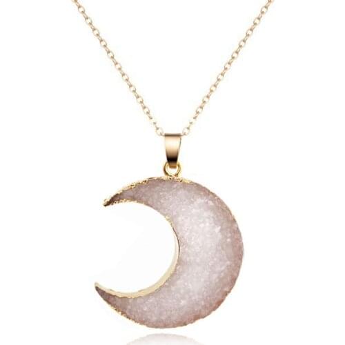 New Creative Moon Pendant Women Necklace Ladies Elegant Cuff Collar 2021 Statement Party Fashion Jewelry Gift