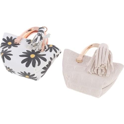 1Pc 1/6 Doll Accessories Doll Fashion Handbag Leather Bag Dollhouse Accessories
