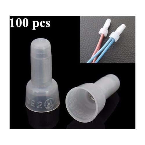 100 pcs Terminals Pressure Line Cap Wire Connector Wiring Connector Cap Nipple