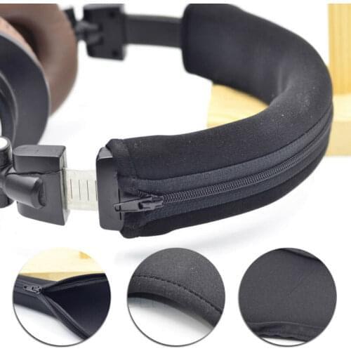 10x8.5cm Headphone Protector Zipper Headband For Audio Technica ATH MSR7 M20 M30 M40 M40X M50X SX1 headphone Accessories