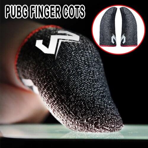 PUBG Finger Cots 2 Pcs Phone Games Sweat-Proof Gloves Anti-slip Cot Sleeve Thumbs Cover For Mobile Touch Screen Game Accessories